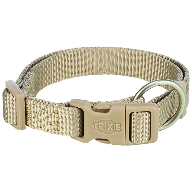 Ошейник для животных Trixie Premium L-XL 40-65 см 25 мм песочный (4053032671225) - изображение 1