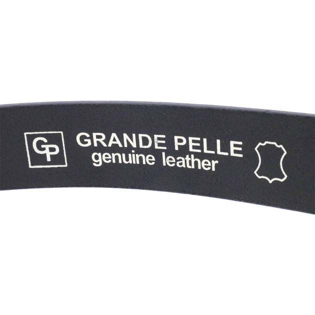 Ремінь Grande Pelle Шкіряний Чорний (11690) - зображення 6
