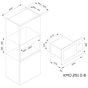 Мікрохвильова піч Kernau KMO 251 G B - зменшене зображення 2