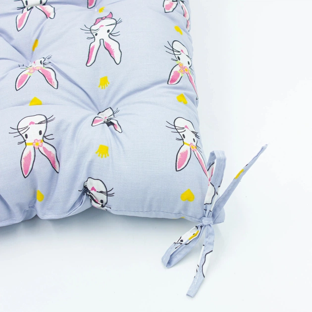 Подушка на стілець MirSon Бязь Принт 17-0527 Bunnies 40х50 см (2200006276821) - зображення 3