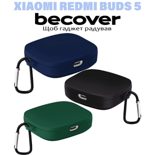Чохол для навушників BeCover Silicon для Xiaomi Redmi Buds 5 Black (710956) изображение 1