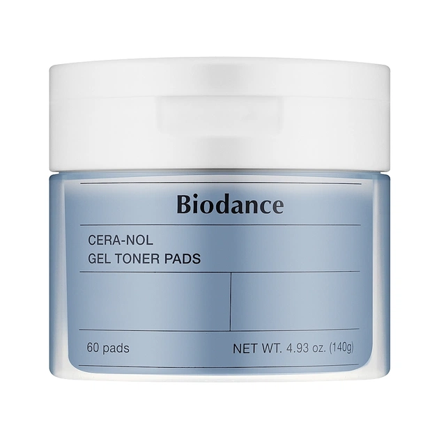 Патчі для обличчя Biodance Cera-Nol Gel Toner Pads 60 шт. (8809937361206) - picture 1