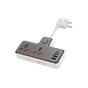 Мережевий фільтр живлення HOCO AC12A, 2 роз, 3 USB. USB-C, 30W, 1м, Black (AC12AB) - зменшене зображення 2