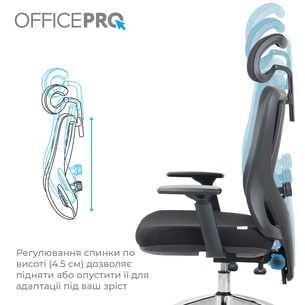 Кресло офисное OfficePro Aero OC490B Black изображение 1