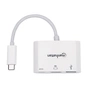 Концентратор Intracom USB3.1 Type-C to HDMI/USB 3.0/PD 60W 4-in-1 White Manhattan (152945) - зменшене зображення 4
