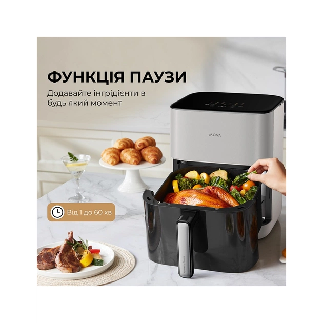 Мультипечь MOVA AeroChef FD10s Pro White (VFF12A-WH-S) - изображение 9