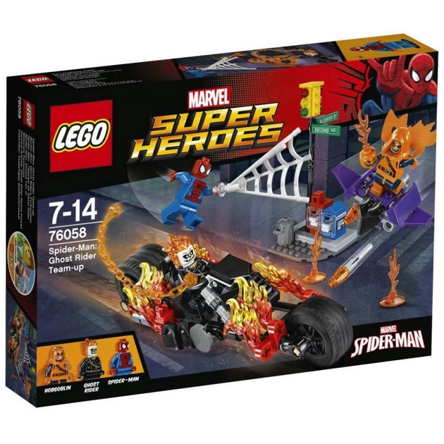 Конструктор LEGO Super Heroes Людина-павук Союз із примарним гонщиком (76058) - изображение 1