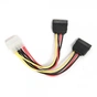 Кабель живлення Molex to 2xSATA power 0.3m Cablexpert (CC-SATA-PSY-0.3M) - зменшене зображення 2