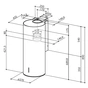 Витяжка кухонна Faber Cylindra Plus Bk Matt A37 (335.0606.998) - зменшене зображення 3
