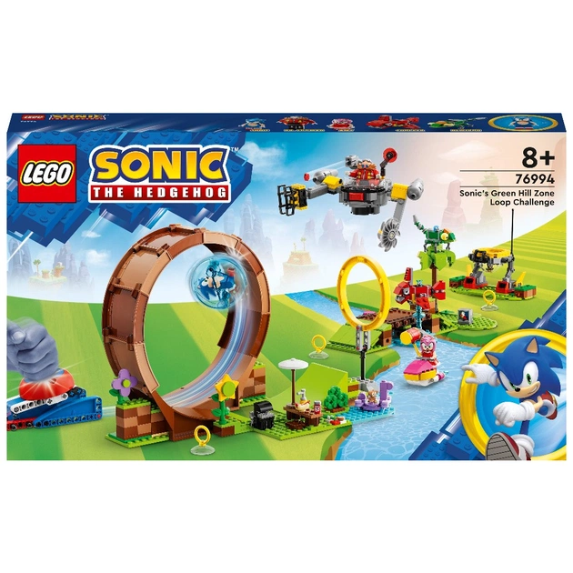 Конструктор LEGO Sonic the Hedgehog Змагання петлі Соніка на зеленому пагорбі 802 деталі (76994) - зображення 1