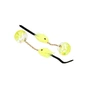 Игрушка для кошек Hippie Pet Мячики с мышкой желтые 26 см 2 шт (HIPCT18026G) - уменьшенное изображение 1