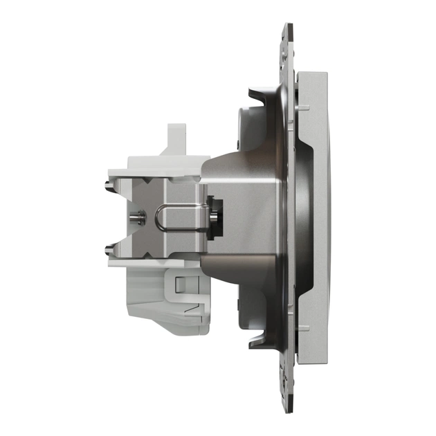 Розетка Schneider Electric ASFORA без заземлення алюм. (EPH3000161) - зображення 3