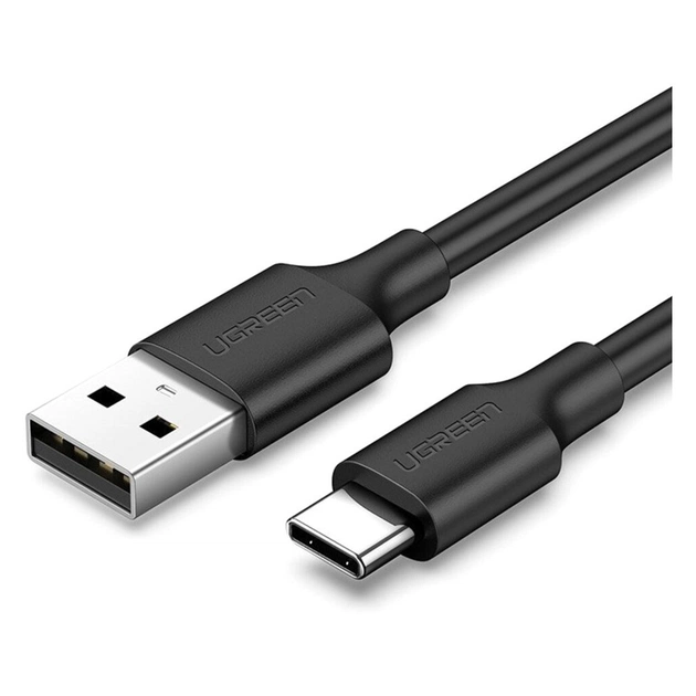 Дата кабель USB 2.0 AM to USB-C 3.0m 3.0A 18W US287 Black Ugreen (60826) - изображение 1