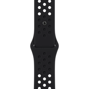 Ремінець до смарт-годинника Apple 45mm Nike Sport Band Black/Black (MPH43ZM/A) зображення 1