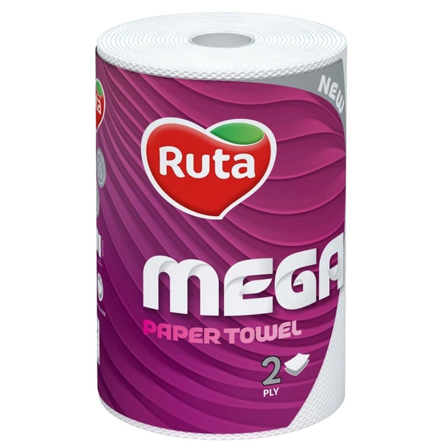 Паперові рушники Ruta Mega 2 шари 1 шт. (4820202893653) - зображення 1