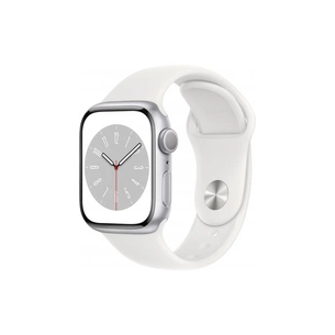 Смарт-годинник Apple Watch Series 8 GPS 41mm Silver Aluminium Case with White Sport Band - Regular (MP6K3UL/A) зображення 1