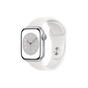 Смарт-годинник Apple Watch Series 8 GPS 41mm Silver Aluminium Case with White Sport Band - Regular (MP6K3UL/A) - зменшене зображення 1