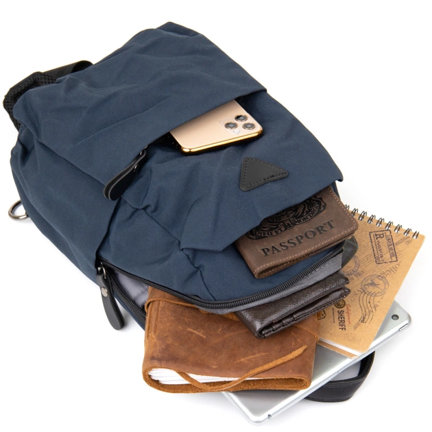 Сумка Vintage Через плече нейлон Синя (20633) - зображення 9