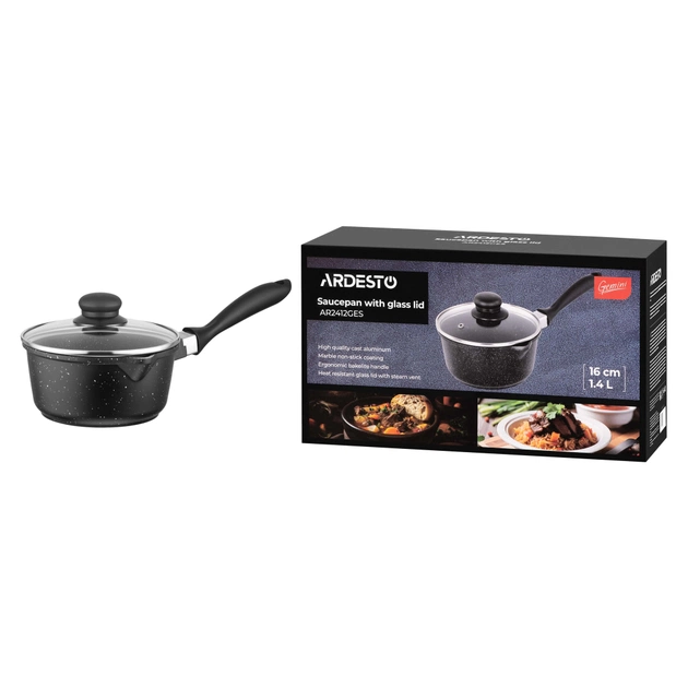 Ківш Ardesto Gemini Anzio, 1.4л, алюміній, чорний (AR2412GES) - picture 9