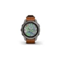 Смарт-годинник Garmin fenix 7 Sapph Solar Titanium w/ Chestnut Leather Band, GPS (010-02540-31) - зменшене зображення 3