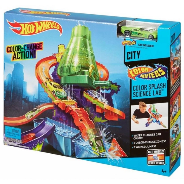 Автотрек Hot Wheels Наукова лабораторія, Вибух фарб (CCP76) - изображение 1