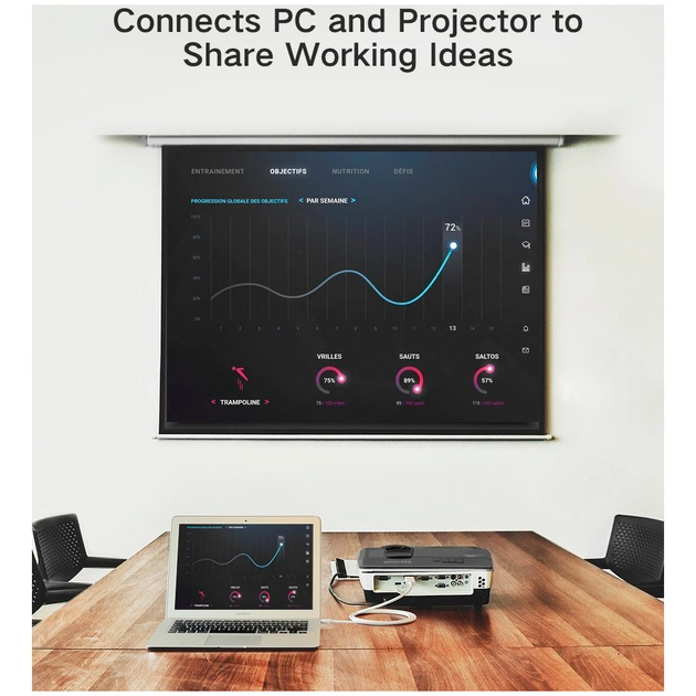 Кабель мультимедійний miniDisplayPort M to HDMI M 1.5m MD101 4K black Ugreen (20848) - picture 12