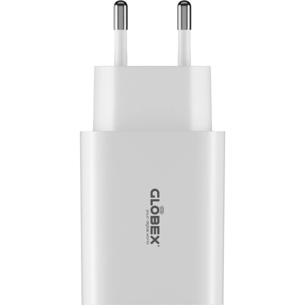 Зарядное устройство Globex USB-C 20W FastPower white (20WC1A) - изображение 1