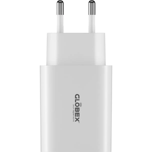 Зарядний пристрій Globex USB-C 20W FastPower white (20WC1A) зображення 1