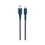 Дата кабель USB 2.0 AM to USB-C 1.0m 3A nylon X59 blue HOCO (6931474744944) - зменшене зображення 1