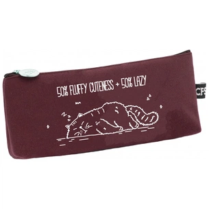 Пенал Cool For School 1 відділення Lazy бордовий (CF86602-02) зображення 1