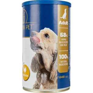 Консерви для собак PREMIUM PET Шматочки в соусі з куркою 1.240 г (4820255192260) зображення 1