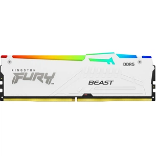 Модуль пам'яті для комп'ютера DDR5 32GB 6000 MHz Renegade White XMP Kingston Fury (ex.HyperX) (KF560C30BWA-32) зображення 1