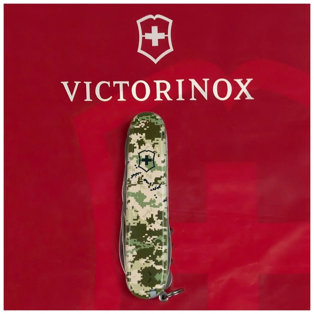 Ніж Victorinox Huntsman Army 91 мм Піксель (1.3713.3_W3940p) - зображення 9