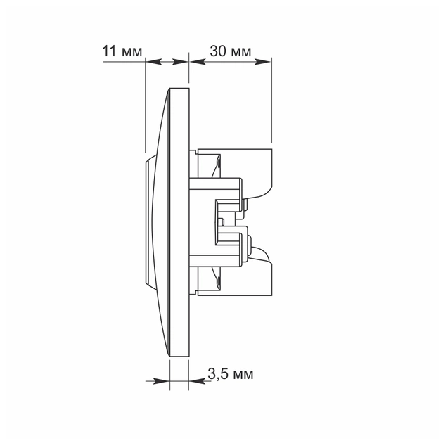 Розетка Videx BINERA 2ая кремова (VF-BNSK2-CR) - изображение 6