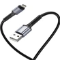 Дата кабель USB 2.0 AM to Lightning 1.0m 2.4A black XO (NB215-L-1-BK) - зменшене зображення 2