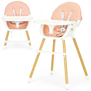 Стілець для годування Ecotoys 2 в 1 SMART Pink (HA-004 PINK) изображение 1