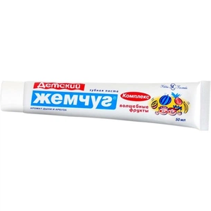Дитяча зубна паста Новый Жемчуг Волшебные фрукты 50 мл (4600697171074) зображення 1