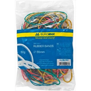 Резинки для грошей Buromax JOBMAX assorted colors, 50г (BM.5501) зображення 1