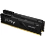 Модуль пам'яті для комп'ютера DDR4 16GB (2x8GB) 3600 MHz Fury Beast Black Kingston Fury (ex.HyperX) (KF436C17BBK2/16) - зменшене зображення 1
