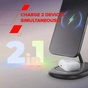 Зарядний пристрій Canyon wireless charger WCS-205 15W Qi2 2in1 w/o adapter Black (CNS-WCS205BW/A) - уменьшенное изображение 12
