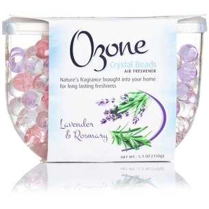 Освіжувач повітря Ozone Crystal Beads Кристалічний на основі гелю Лаванда та розмарин 150 г (4770416340576) зображення 1
