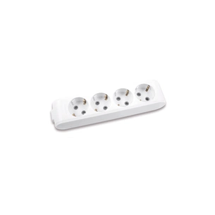 Колодка для подовжувача Panasonic X-tendia із заземленням 4 гнізда grey (WLTB04402GR-UA) зображення 1
