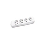 Колодка для подовжувача Panasonic X-tendia із заземленням 4 гнізда grey (WLTB04402GR-UA) - зменшене зображення 1