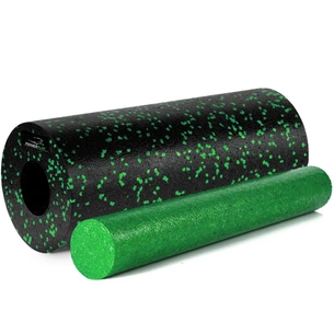 Масажний ролик PowerPlay PP-4348 2 in 1 EPP Foam Roller 33x14см Чорно/Зелений (PP_4348_Green_(33*14)) зображення 1