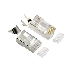 Коннектор RJ45 cat.7 FTP 8P8C * 10 (сквозные отв., позолоч. конт.) Cablexpert (LC-PTF7-01/10) изображение 1