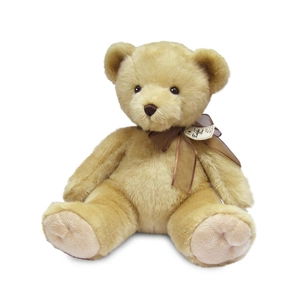 М'яка іграшка Aurora Ведмідь бежевий з бантом 43 см (130025A) зображення 1