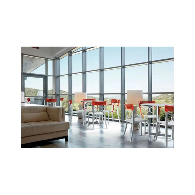 Кухонний стілець PAPATYA o-pera-s білий, верх прозоро-димчатий (2896) - picture 6