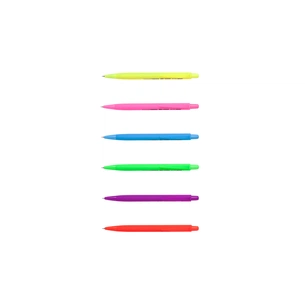 Ручка масляна Buromax автоматична TROPICAL TOUCH, RUBBER TOUCH, 0,7 мм, синя (BM.8272) зображення 1