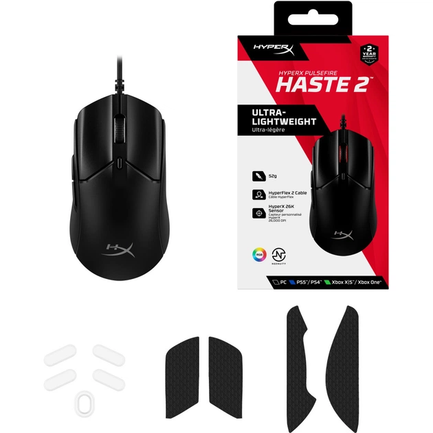 Мишка HyperX Pulsefire Haste 2 USB Black (6N0A7AA) - picture 9
