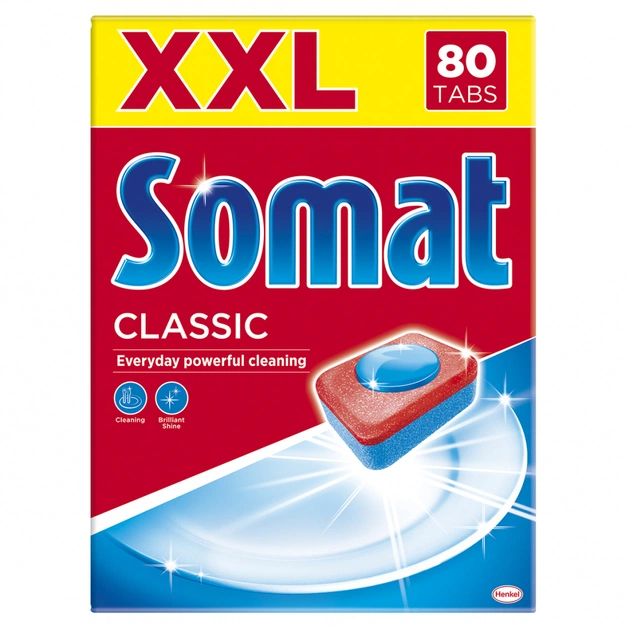 Таблетки для посудомийних машин Somat Classic 80 шт (9000101067392) - изображение 1